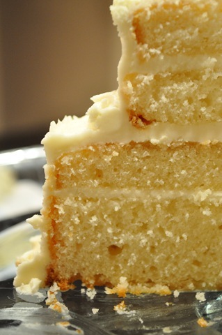 white cake slice