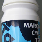 The beautiful team bidon by Tacx from Marco Polo Cycling Donckers. (photo: Remko Kramer)