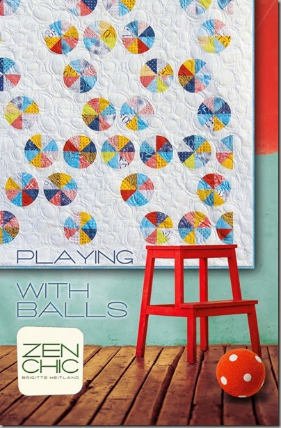 Playing with balls Modern quilt pattern ZEN CHIC