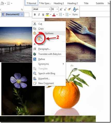 How reduce image size with Microsoft word 2