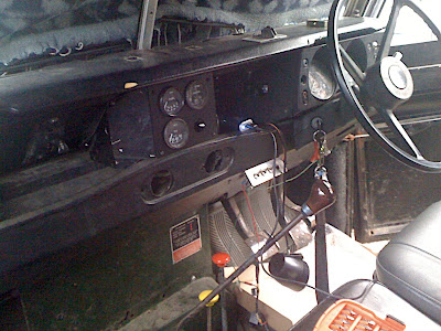 The new auxiliary dash panels kit fully installed - it looks like OEM equipment! Just need to clean up my cab now, and polish everything up around this new centre console. The 109 is re-born (on the inside anyway).