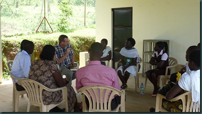 men's group and Kyambogo students 028