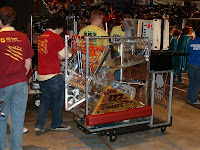Our robot in queue for a match