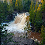 Upper Falls at Gooseberry State Park / Northern Mn. along Lake Superior.