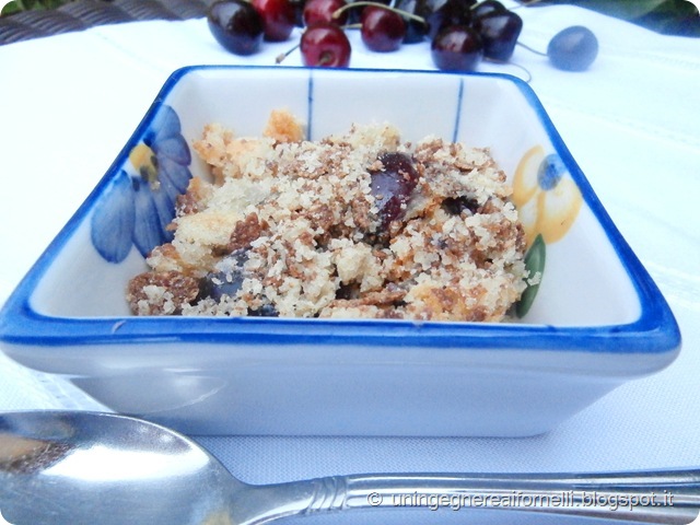 tortine ciliegie crumble senza uova lecitina tortine ciliegie crumble senza uova lecitina