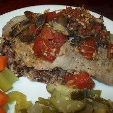 Mushroom Veal Cutlets With Tomatoes