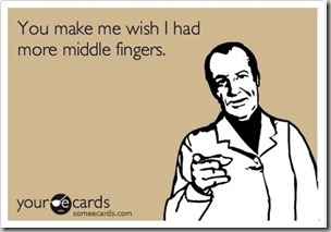 Middle fingers