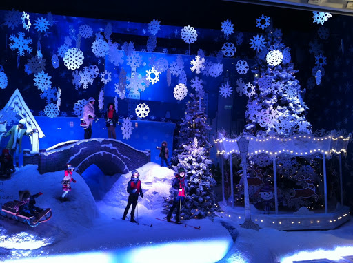 Skiing and having some fun in the snow in Central Park. That's what the holiday means to this artist.