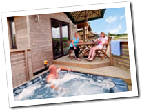Relax in the Private Hot Tubs