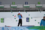 Canadian skiier practice shooting