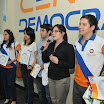 Verónica Baquerizo, vicepresidenta del movimiento, agradeció a los jóvenes por haber concurrido al taller