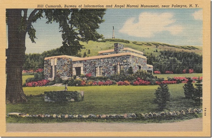 Hill Cumorah and Angel Moroni Monument, Palmyra, New York, pg. 1 - 1947