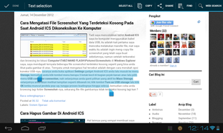 Meng-copy sebaris kalimat di browser Android ICS