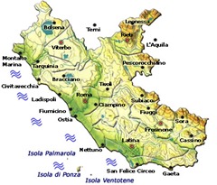 lazio mapa meteo