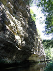 Indian Kitchen, Lusk Creek at bottom of bluffs
