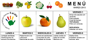 menu diario