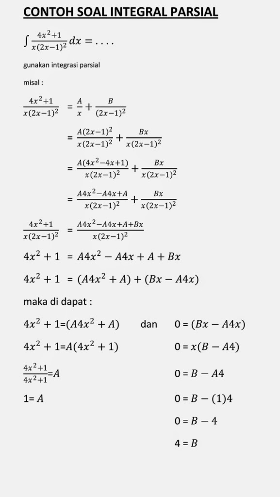 Dowload Soal Tentang Integral Parsial Moodcasini