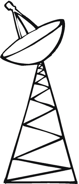 desenho antena para colorir