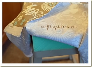 Apply Foam to Stool Top Apply Foam to Stool Top