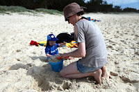 Making sandcastles