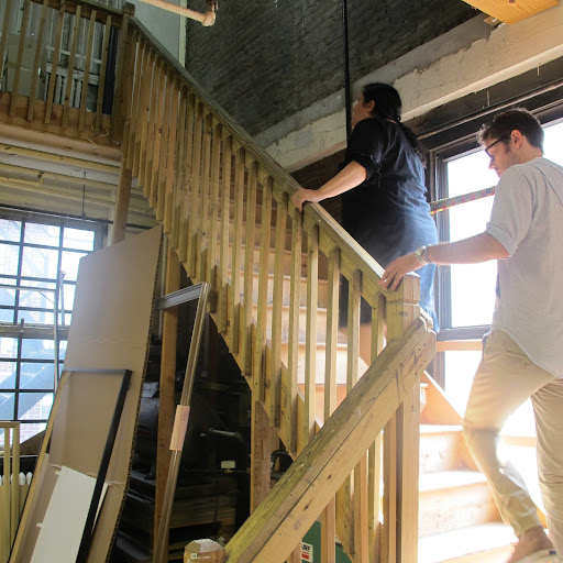 Prop stylist Scott came along and got to see the upstairs with me.