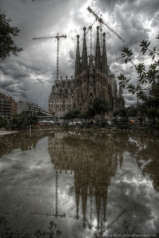 Sagrada Familia outside reflection 2 Sagrada Familia outside reflection 2