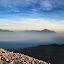 Gunungs Butak, Arjuna, Wellinrang and Penanggungan from Semeru