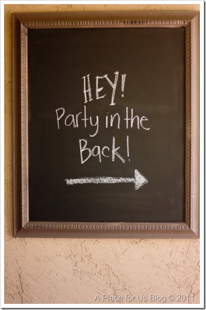 Patio Chalkboard