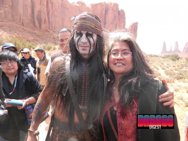 The Lone Ranger set Depp