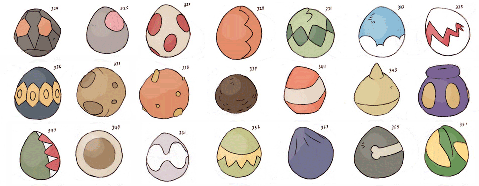 Pokémon Eggs.
