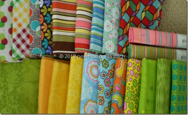 initial fabrics chosen