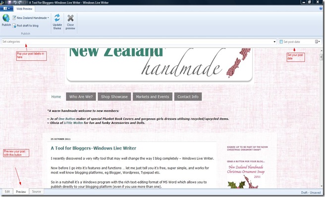 A Tool for Bloggers–Windows Live Writer - Windows Live Writer_2011-10-28_23-06-57