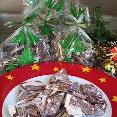 Chocolate Marble Candy Cane Bark