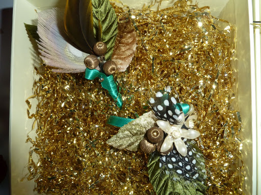 Brown Paper Designs also made Jamie his boutonniere, which will last forever.