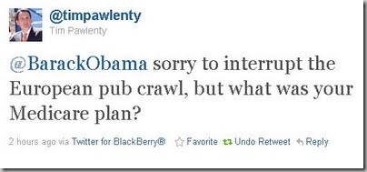 Pawlenty tweet