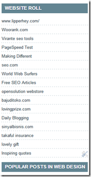 microformats widget website blogroll