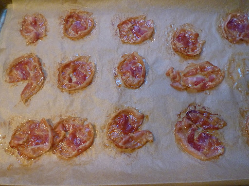 Baked pancetta