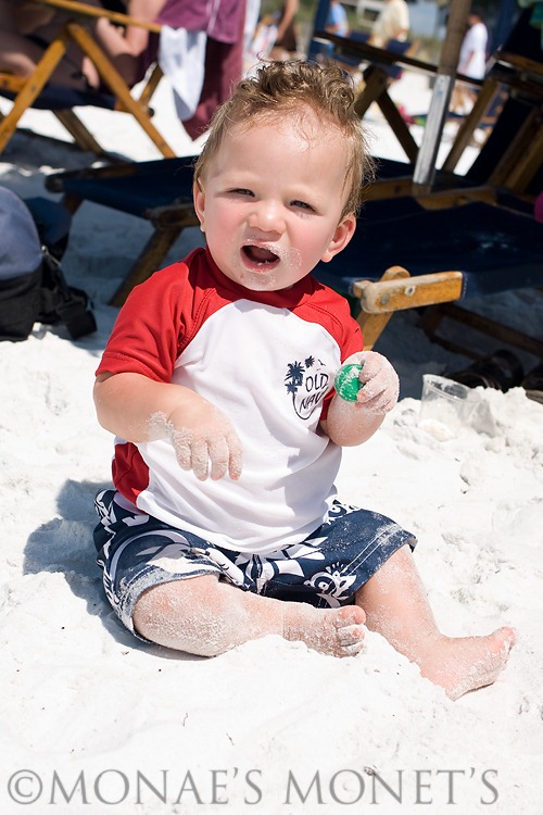 Ryan eating sand blog