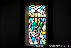 Sabugal - Glória Ishizaka - igreja de são joão - interior - vitral 1