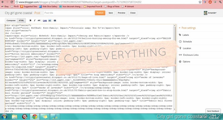 html of tutorial page