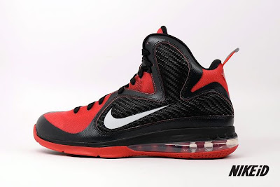 Nike Shoes on Id Sample 2 04 Black Red Nike Lebron 9 Id Five Different Real Shoe