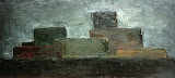 paysage urbain / huile toile / 35x60 / 1994