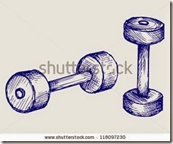 stock-photo-sketch-dumbbell-weight-raster-118097230
