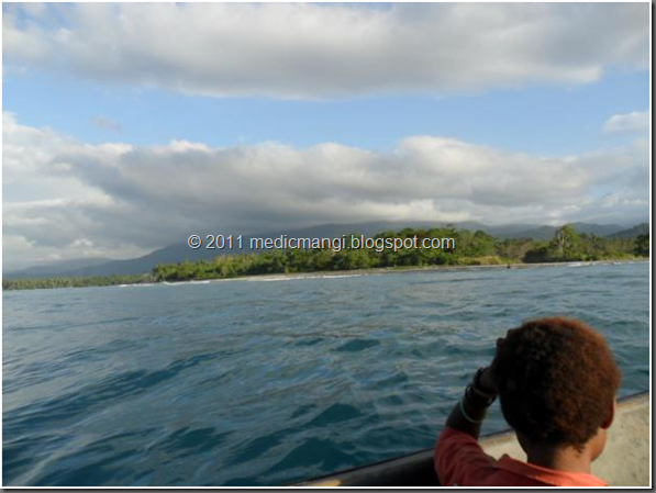 Coastline of Astrolabe Bay, Rai Coast, Madang Province