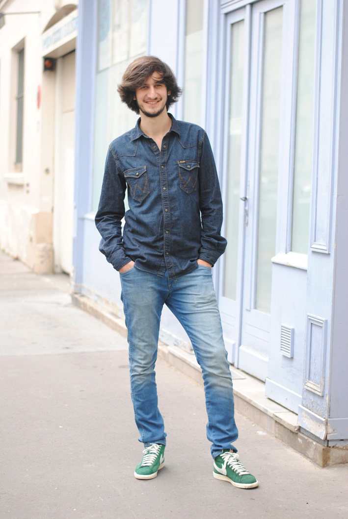 chemise en jeans