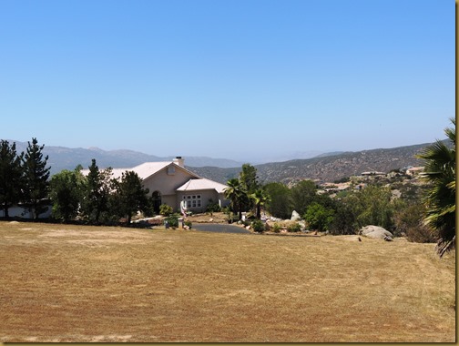 View from my niece's home in Alpine, California