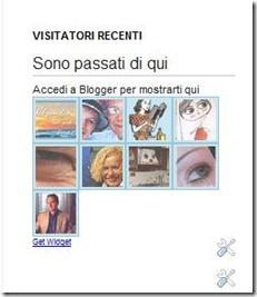 visitatori recenti widget