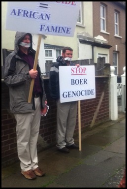 BOERS IN EXILE 3 DEMO MAY LONDON