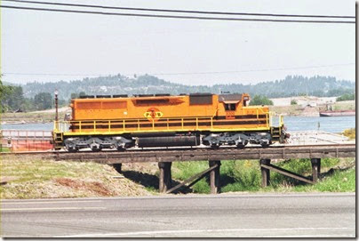 404514914 Portland & Western SD40-2 #3300 in Rainier, Oregon in 2007