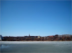 Panoramic view to Töölönlahti in spring